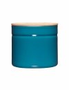 RIESS - Pojemnik kuchenny z drewnianą pokrywą 1,3l Silent Blue