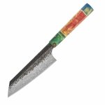 Dan Woo custom nóż Bunka 16cm Damast T10 61HRC