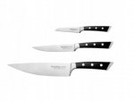Zestaw 3 kutych noży kuchennych Tescoma AZZA