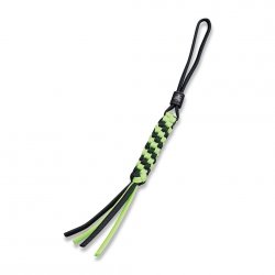 Zawieszka Paracord WE Green/Black + Ti Bead Black