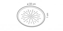 Forma na pizzę perforowana DELÍCIA ø 32 cm