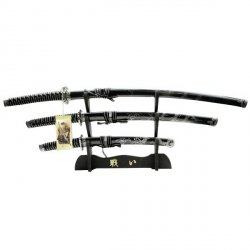 Zestaw trzech mieczy Master Cutlery Samurai Sword Set ze stojakiem (YK-58D4)