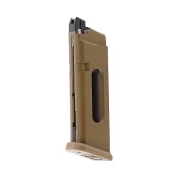 Magazynek do pistoletu wiatrówki Glock 19X blowback 4,5 mm coyote BB CO2