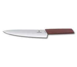 Nóż do porcjowania, 22 cm, bordowy Victorinox  6.9016.221B