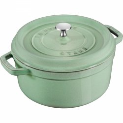 Garnek żeliwny Okrągły 2.2l Miętowy La Cocotte Staub