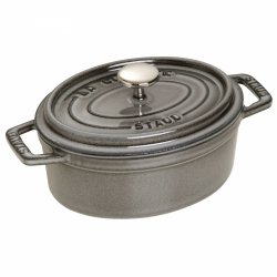 Garnek żeliwny Owalny 600 Ml, Grafitowy La Cocotte Staub