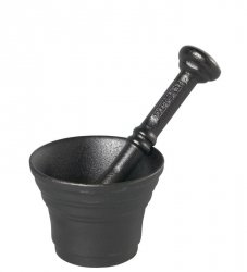 Moździerz do przypraw + tłuczek żeliwny 8 cm