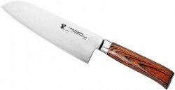 Tamahagane SAN Brown Nóż Santoku 17,5cm