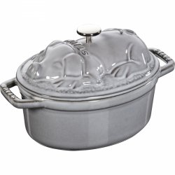 Garnek żeliwny Owalny świnia 1l Szary Special Cocotte Staub
