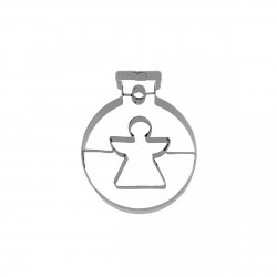 Foremka do wykrawania ciastek Bombka z Aniołkiem 6 cm / Birkmann