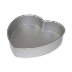 PME Głęboka Forma Do Ciasta W Kształcie Serca 20 Cm Szary