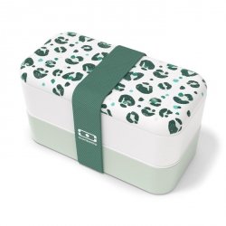 MB-Lunchbox Bento Original Graphic Leopard Green