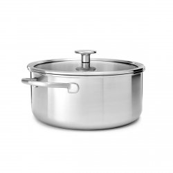 Garnek z pokrywką 3-warstwowy, stalowy - 4,9l / KitchenAid