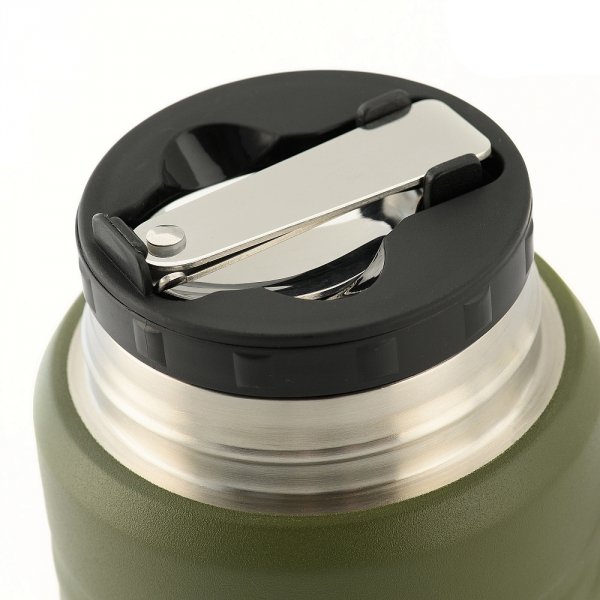 M-Tac Termos na jedzenie z składaną łyżką ze stali nierdzewnej 750 Ml 