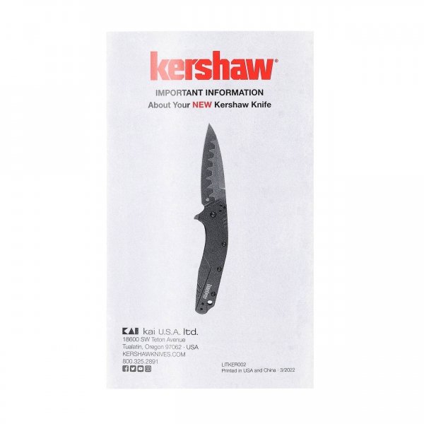 Scyzoryk Kershaw Iredale 4386