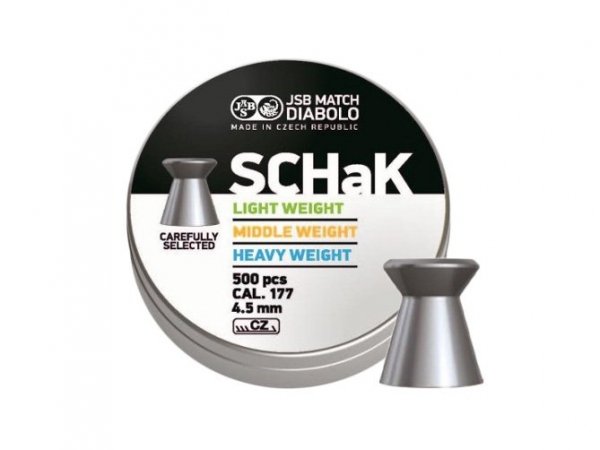 Śrut diabolo JSB Schak 500 LP 4,49 mm 500 szt.
