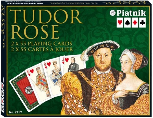 Karty Piatnik Tudor Rose - Talia 55 Kart z Dynastią Tudorów