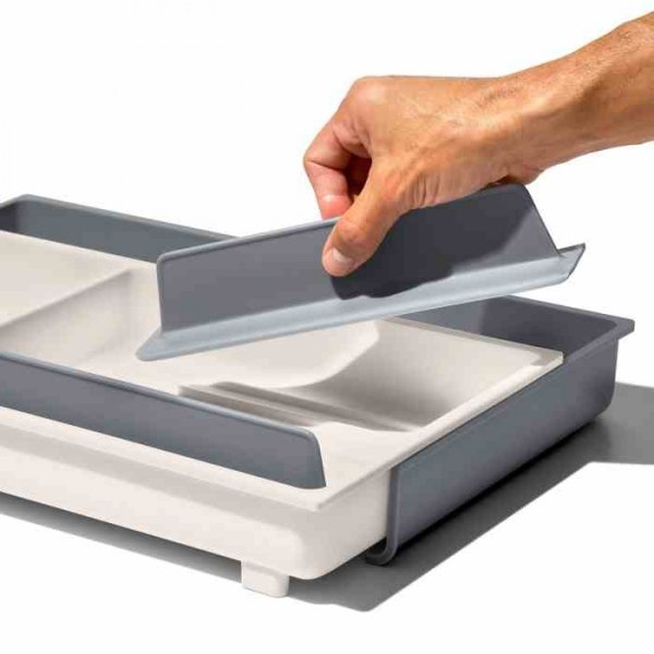 OXO-Organizer regulowany do szuflad L szaryGoodGri