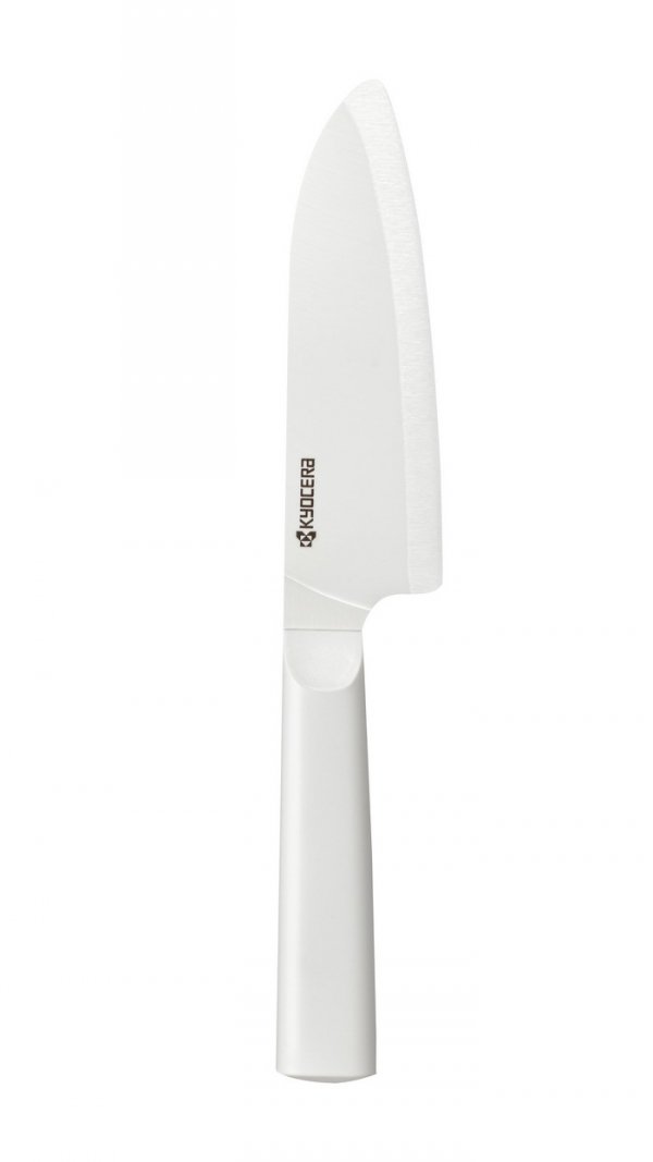 KYO-Nóż Santoku 14cm. biały uchwyt, Chowa