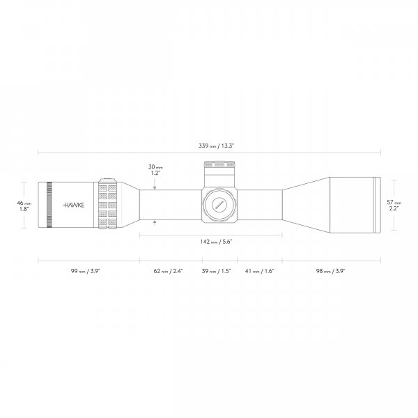 Luneta celownicza Hawke SideWinder 30 4-16X50 SR Pro Gen II