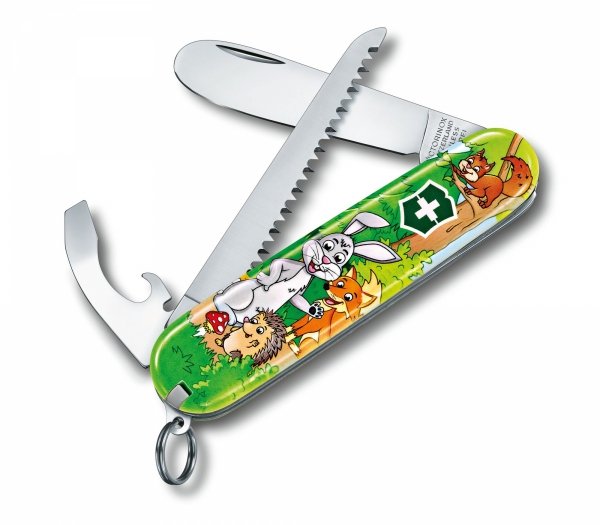 Zestaw dla dzieci scyzoryk My First Victorinox, zwierzęca edycja Królik „Hopsi“ 0.2373.E2