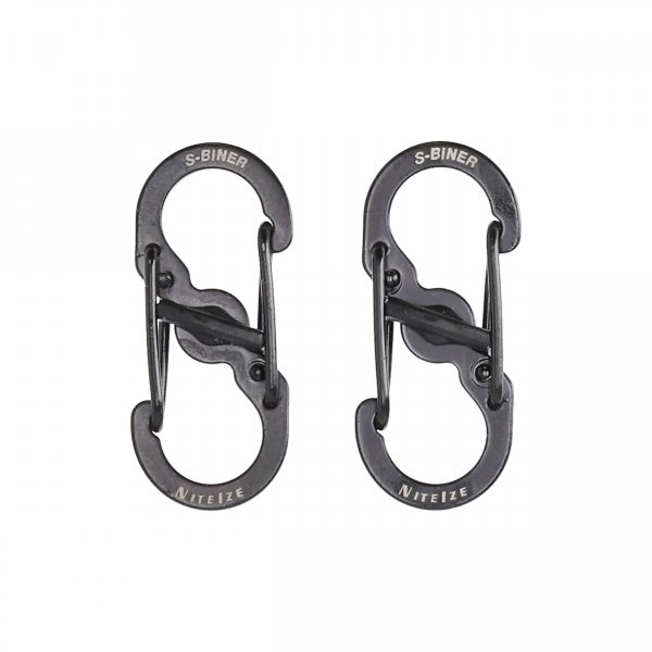 Zestaw dwóch karabinków Nite Ize S-Biner MicroLock czarne