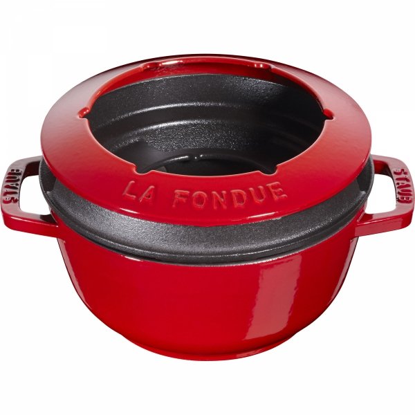 Zestaw Do Fondue 18 Cm, Czerwony Staub