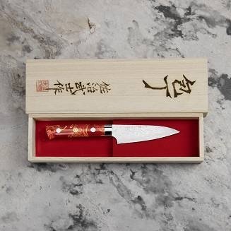 Takeshi Saji Red Turquise R2 Nóż do obierania 9 cm
