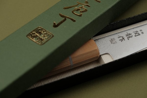 Nóż Sekiryu MOKUZAI Santoku 180mm [SR-VG100S]