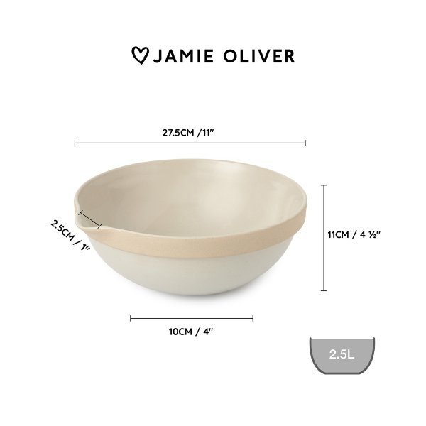 Jamie Oliver misa ceramiczna 2.5L Mega Mixing Bowl Big Love