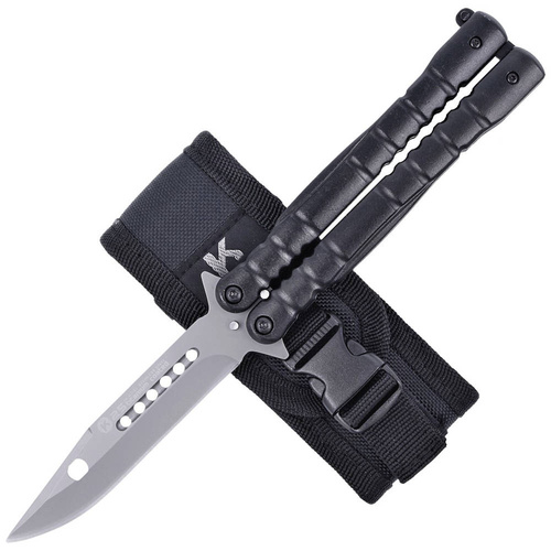 Nóż motylek K25 02131 Balisong Black