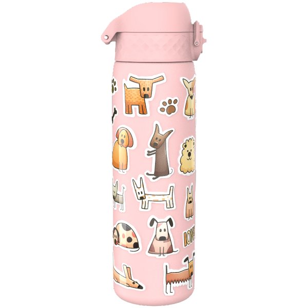 Bidon sportowy ION8 Single Wall I8SS600PPDOGS Dogs, 600 ml