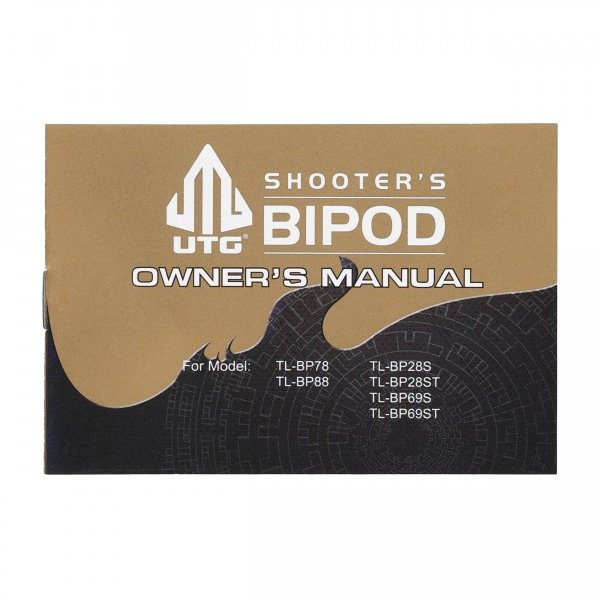 Dwójnóg UTG Shooter's SWAT Bipod Rubber Feet 6,2&quot; - 6,7&quot; Picatinny, czarny