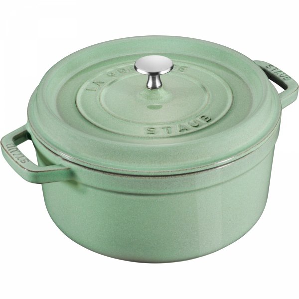 Garnek żeliwny Okrągły 2.2l Miętowy La Cocotte Staub