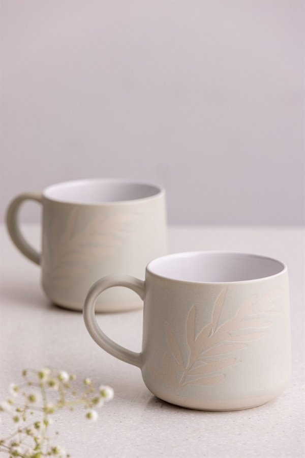 MC-Kubek 0,4l. szary Olive Leaf  Botanical