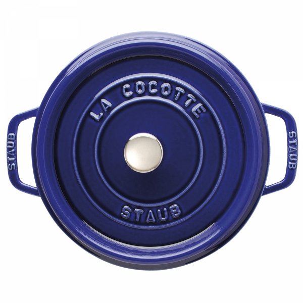 Garnek żeliwny Okrągły 5.2l Niebieski La Cocotte Staub
