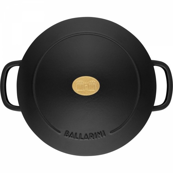 Garnek żeliwny Okrągły 2.6l Czarny Bellamonte Ballarini