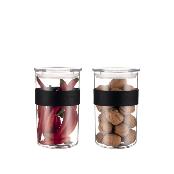 Bodum pojemniki do przechowywania 2 szt. Presso 1L Black