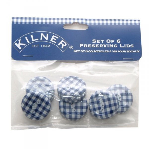 Kilner  Zestaw 6 pokrywek 6x30mm, Made In England