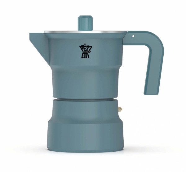 PEZZETTI SOLIDEXPRESS Emaliowana Kawiarka (3 Filiżanki) - Antyczny Turkusowy Solidexpress