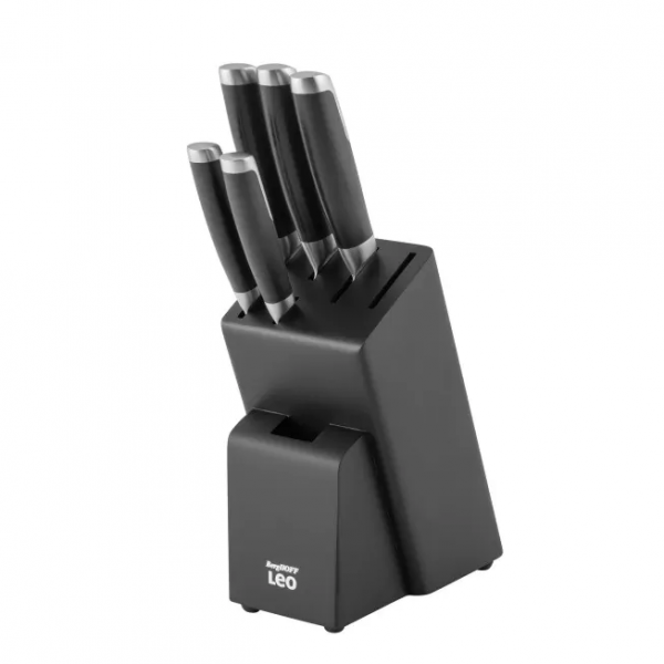 Zestaw noży Berghoff Graphite 6-częściowy z blokiem