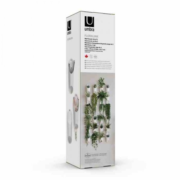 UMBRA-Kwietnik/organizer ścienny biały, FLORALINK