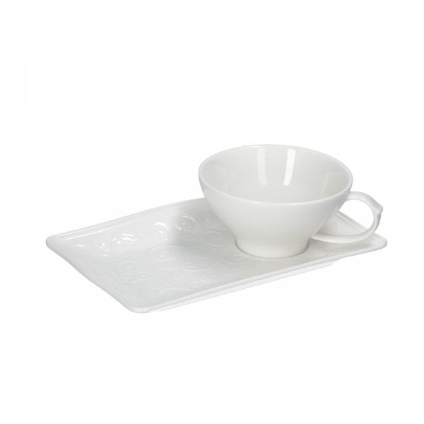 Zestaw Do śniadań 180 Ml Florentina La Porcellana Bianca