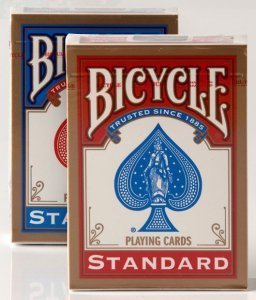 Karty Bicycle Standard Rider Back Niebieskie