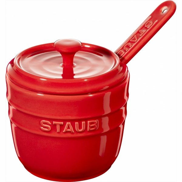 Pojemnik Na Sól Z łyżeczką 9 Cm, Czerwony Storage Staub