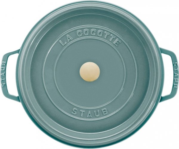 STAUB LA COCOTTE Garnek żeliwny okrągły 2.2 ltr, eukaliptusowy