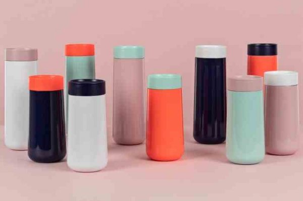 Lund London Kubek podróżny 350ml mięta/koral, Active