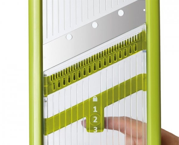 JJ-Mandolina do warzyw i owoców, biała Multi-Grip