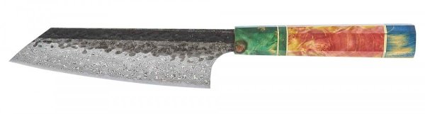 Dan Woo custom nóż Bunka 16cm Damast T10 61HRC