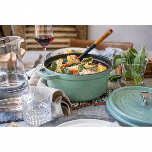 Garnek żeliwny Okrągły 3.8l Miętowy La Cocotte Staub